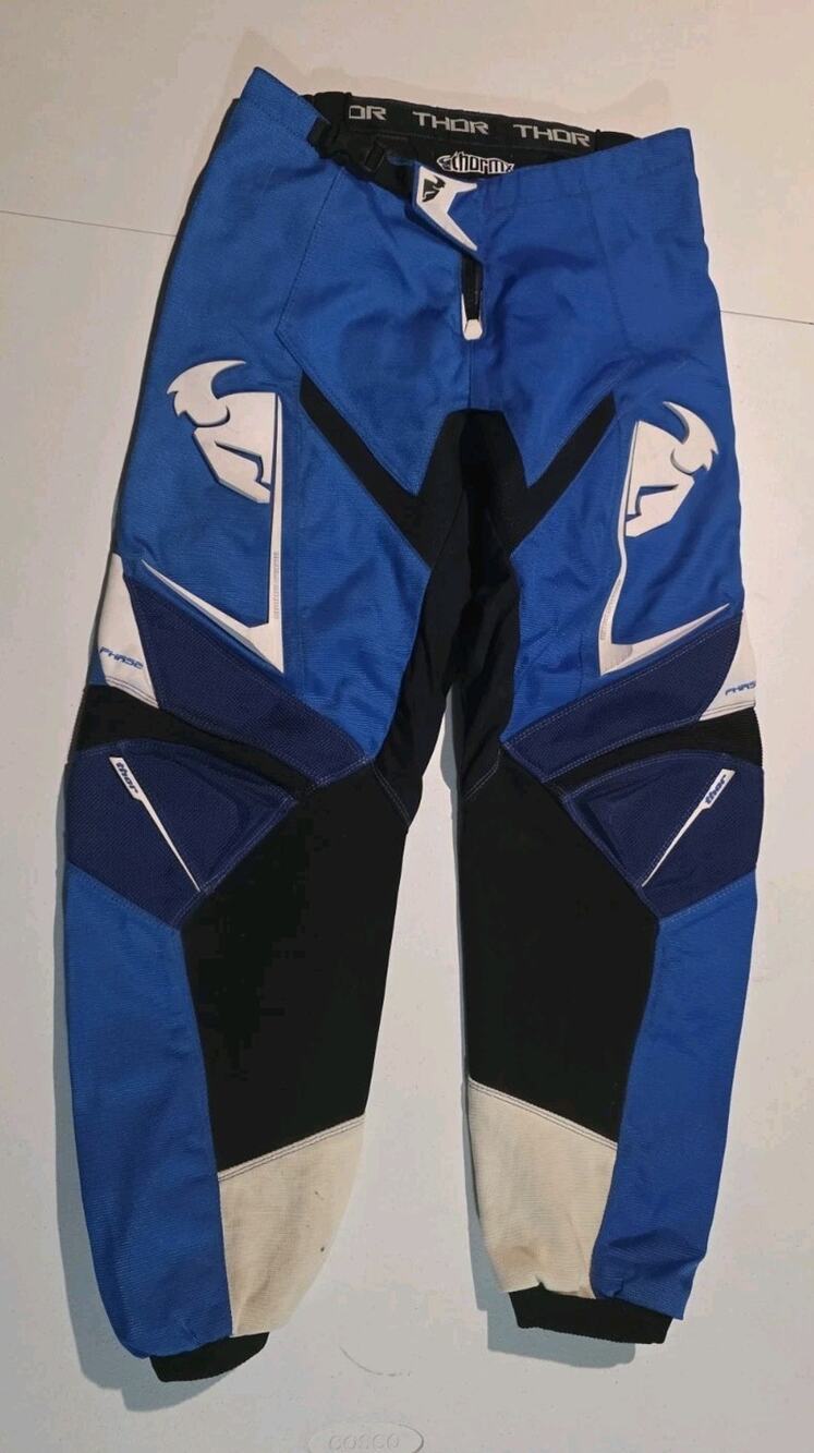 Thor Core Thor MX Motocross Motorcycle Pants 2007 Size 32 Blue & White